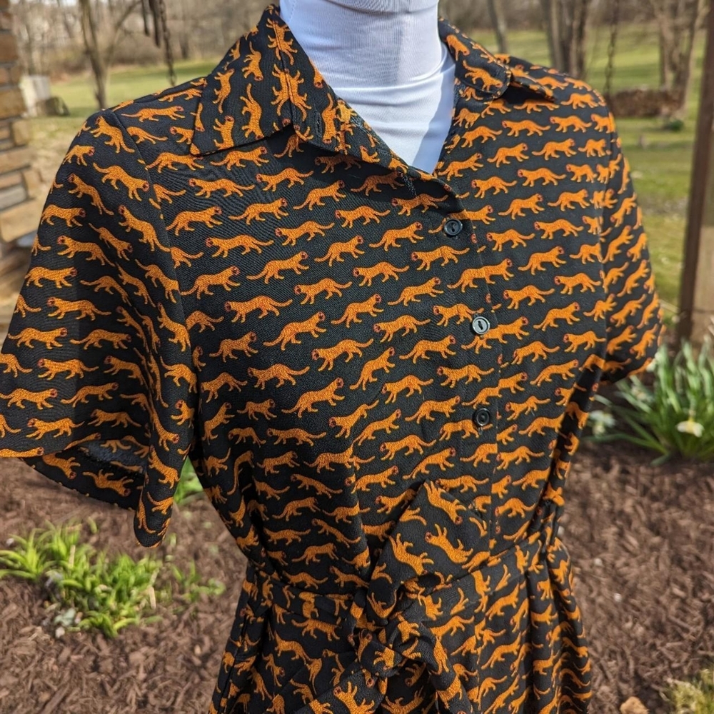 Monki tiger jumpsuit size small